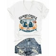 thumbnail image 1 of Gilmore Ghouls Halloween V Neck Shirt Ghost Spooky Season Halloween Tshirt Funny Ghost Tops, 1 of 5