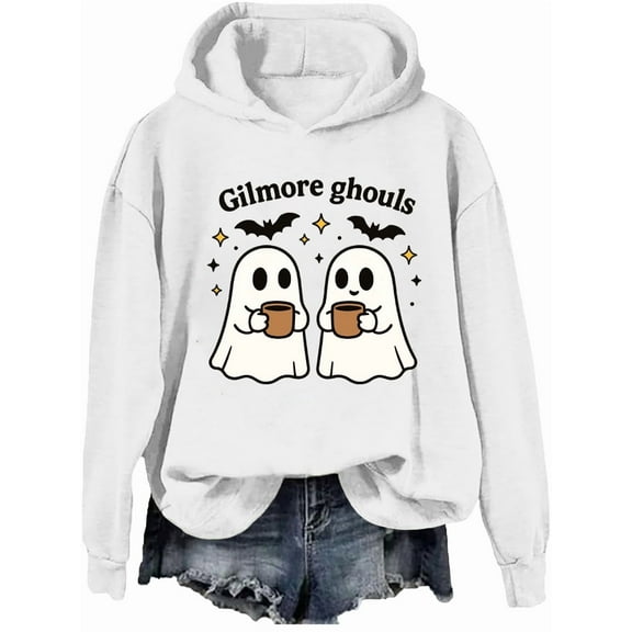 Gilmore Ghouls Hoodie Stars Hallow Sweatshirt Funny Halloween Pullover Shirt Ghost Tops