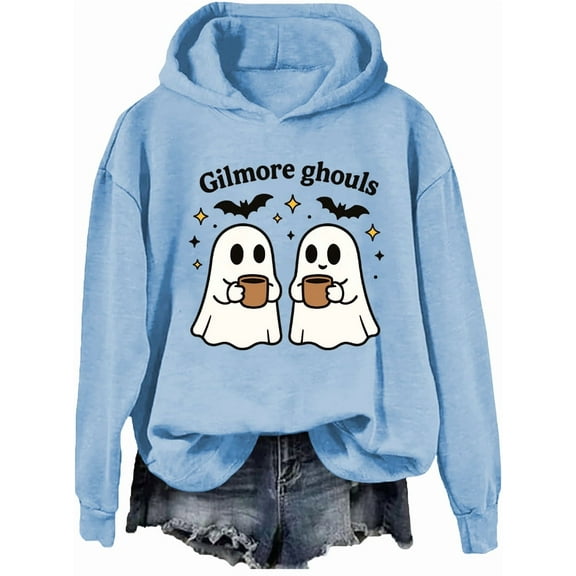 Gilmore Ghouls Hoodie Stars Hallow Sweatshirt Funny Halloween Pullover Shirt Ghost Tops