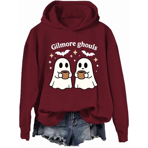 Gilmore Ghouls Hoodie Stars Hallow Sweatshirt Funny Halloween Pullover Shirt Ghost Tops
