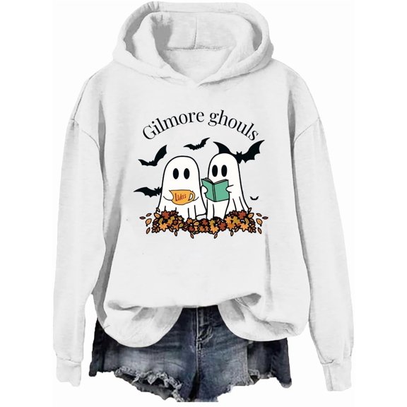 Gilmore Ghouls Hoodie Stars Hallow Sweatshirt Funny Halloween Shirt Ghost Unisex Tops