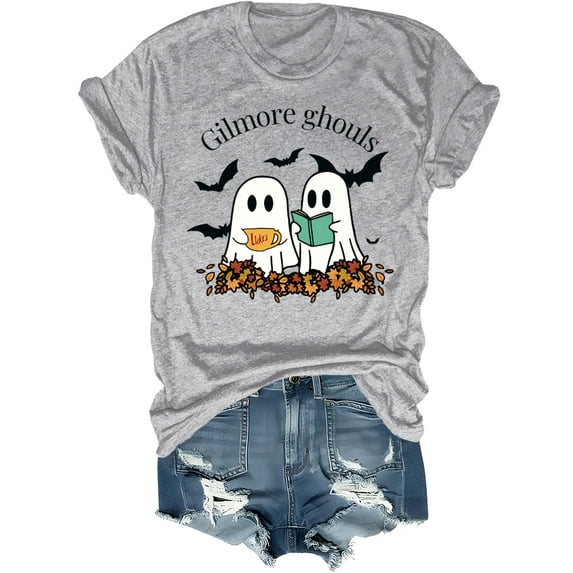 Gilmore Ghouls Shirt Stars Hallow T-Shirt Funny Halloween Tshirt Ghost Tee Unisex