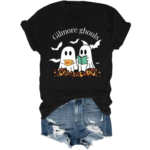 Gilmore Ghouls Shirt Stars Hallow T-Shirt Funny Halloween Tshirt Ghost Tee Unisex