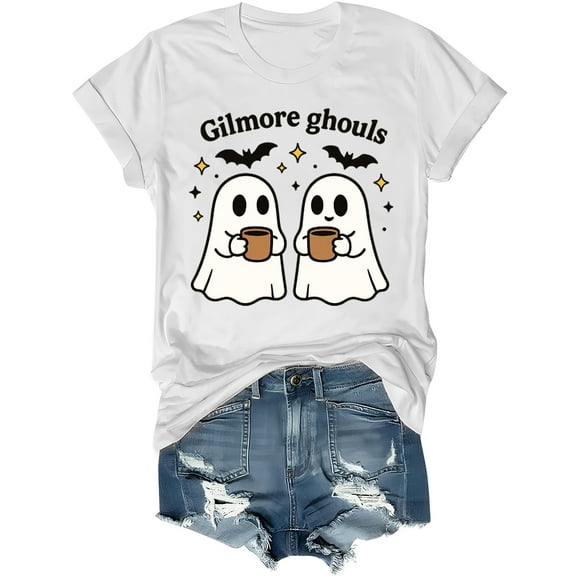 Gilmore Ghouls Shirt Stars Hallow T-Shirt Funny Halloween Tshirt Ghost Tees