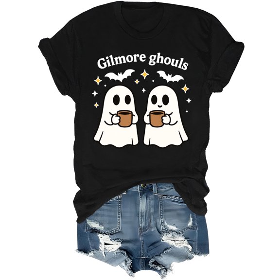 Gilmore Ghouls Shirt Stars Hallow T-Shirt Funny Halloween Tshirt Ghost Tees