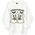thumbnail image 1 of Gilmore Ghouls Sweatshirt Stars Hallow Shirt Funny Halloween Ghost Crewneck Tops, 1 of 7