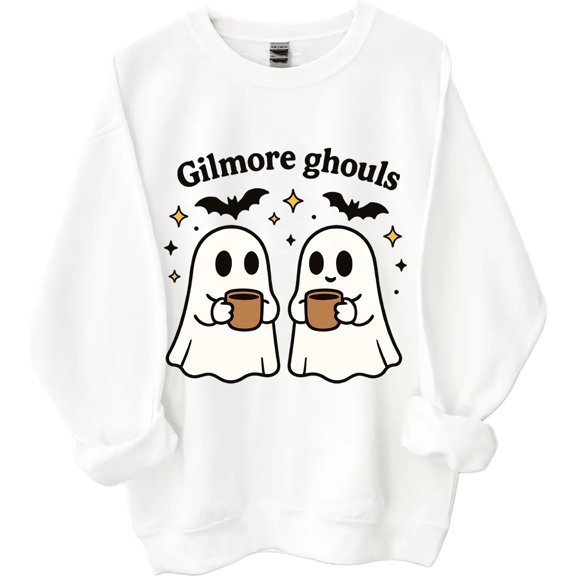 Gilmore Ghouls Sweatshirt Stars Hallow Shirt Funny Halloween Ghost Crewneck Tops