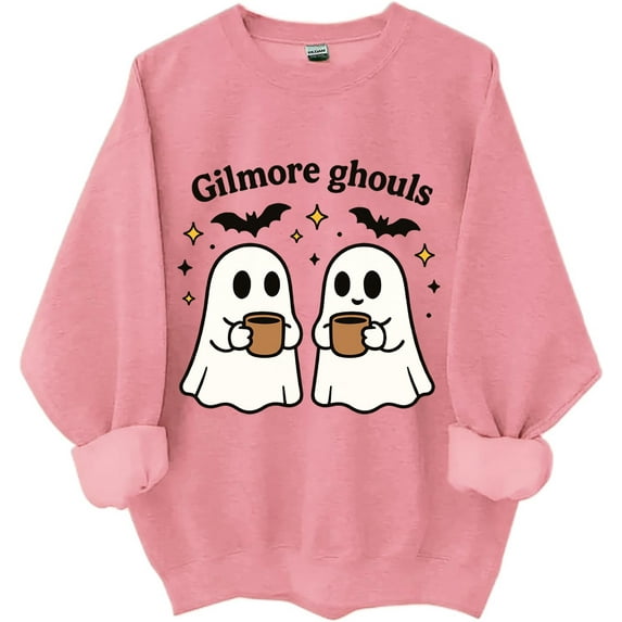 Gilmore Ghouls Sweatshirt Stars Hallow Shirt Funny Halloween Ghost Crewneck Tops