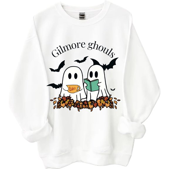 Gilmore Ghouls Sweatshirt Stars Hallow Shirt Funny Halloween Ghost Unisex Tops