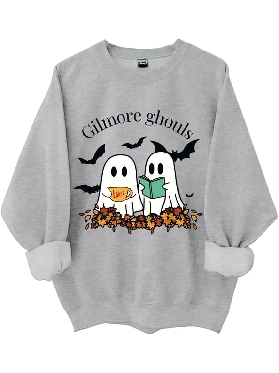 Gilmore Ghouls Sweatshirt Stars Hallow Shirt Funny Halloween Ghost Unisex Tops