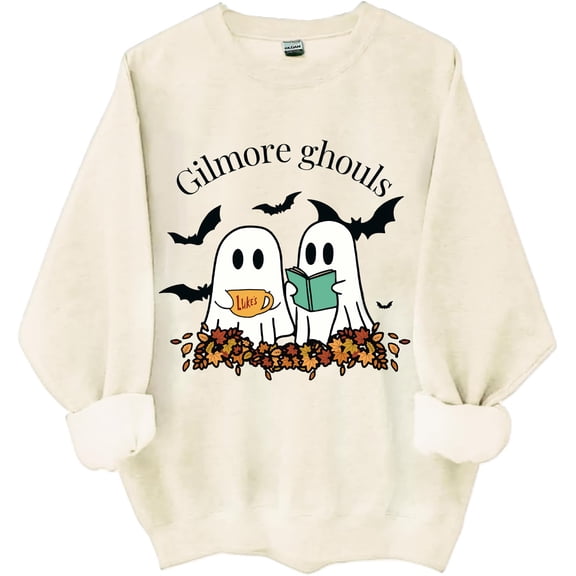 Gilmore Ghouls Sweatshirt Stars Hallow Shirt Funny Halloween Ghost Unisex Tops