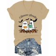 thumbnail image 1 of Gilmore Ghouls V Neck Shirt Stars Hallow T-Shirt Funny Halloween Tshirt Ghost Tee Unisex, 1 of 5