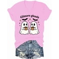 thumbnail image 1 of Gilmore Ghouls V Neck Shirt Stars Hallow T-Shirt Funny Halloween Tshirt Ghost Tees, 1 of 5