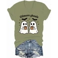 thumbnail image 1 of Gilmore Ghouls V Neck Shirt Stars Hallow T-Shirt Funny Halloween Tshirt Ghost Tees, 1 of 2