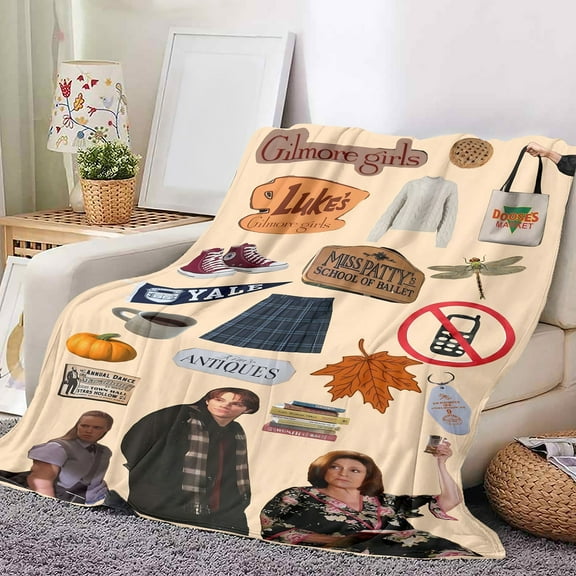 Gilmore Girls Blanket,Gilmore Girls Blanket Tj Maxx,Gilmore Girls Throw Blanket,Flannel Blanket Girls Gift Teen Girls Comfort Travel Snap Home Sofa Decor Flannel for All Seasons,(S)40"x50"