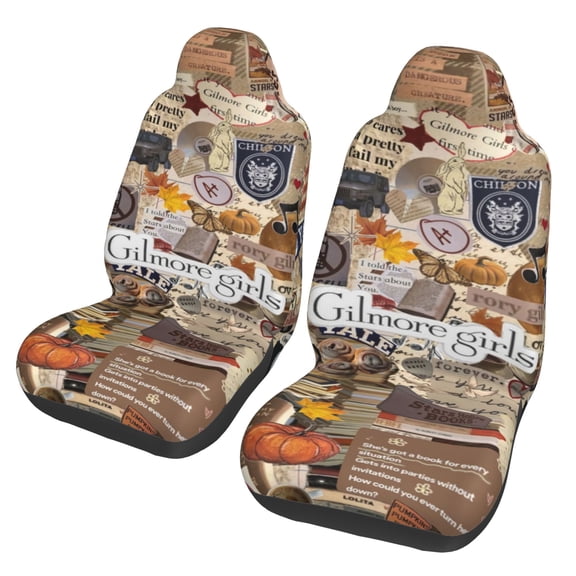 Gilmore Girls Car Seat Covers Set 2Pcs, Front Seat Covers for Car Truck Sedan SUV Auto, Universal Fit Vehicle Enterior Bucket Seat Protector Car Accessories