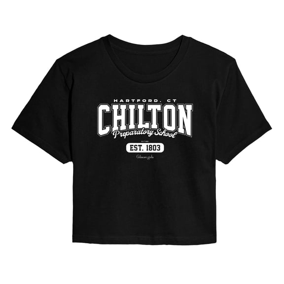 Gilmore Girls - Chilton Prep - Juniors Cropped Short Sleeve Graphic T-Shirt