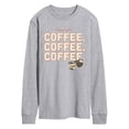 thumbnail image 1 of Gilmore Girls - Coffee, Coffee, Coffee - Men's Long Sleeve Graphic T-Shirt, 1 of 4