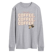 Gilmore Girls - Coffee, Coffee, Coffee - Mens Long Sleeve Graphic T-Shirt