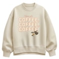 thumbnail image 1 of Gilmore Girls - Coffee, Coffee, Coffee Oversized Fleece Crew Sweatshirt, 1 of 3