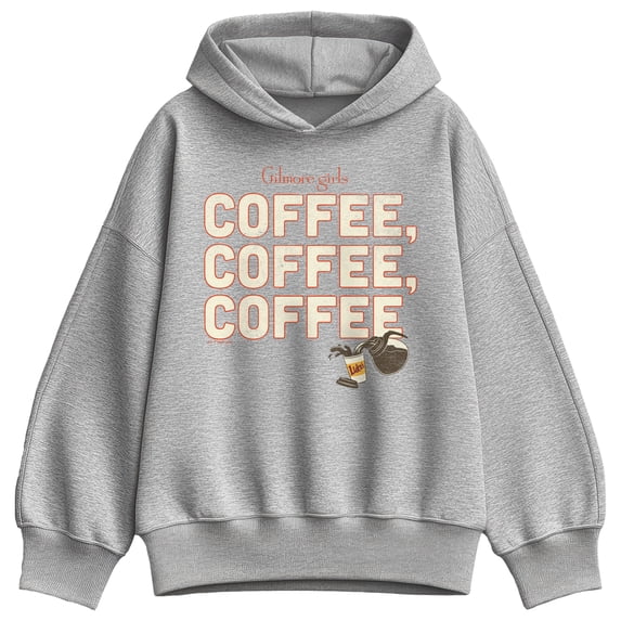 Gilmore Girls - Coffee, Coffee, Coffee Oversized Fleece Hoodie Sweatshirt