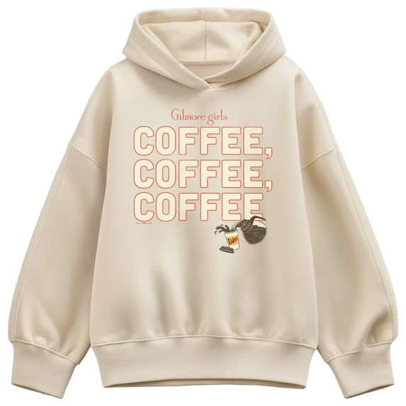 Gilmore Girls - Coffee, Coffee, Coffee Oversized Fleece Hoodie Sweatshirt