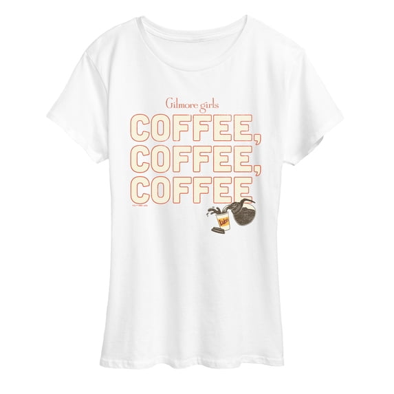 Gilmore Girls - Coffee, Coffee, Coffee Women's Short Sleeve Graphic T-Shirt