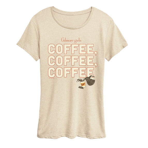 Gilmore Girls - Coffee, Coffee, Coffee Women's Short Sleeve Graphic T-Shirt
