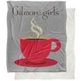 thumbnail image 1 of Gilmore Girls Coffee Cup Logo Silky Touch Sherpa Back Super Soft Throw Blanket, 1 of 5