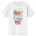 thumbnail image 1 of Gilmore Girls Coffee Please & a Shot of Cynicism Men's White Graphic Tee-Medium, 1 of 2