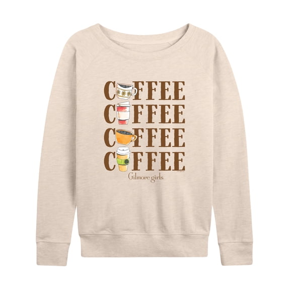 Gilmore Girls - Coffee Repeated - Women's French Terry Long Sleeve Pullover