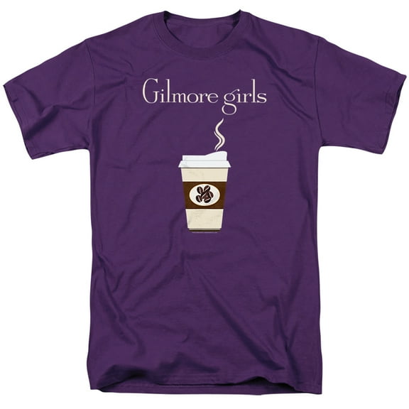 Gilmore Girls Coffee Unisex Adult T Shirt (3X-Large) Purple
