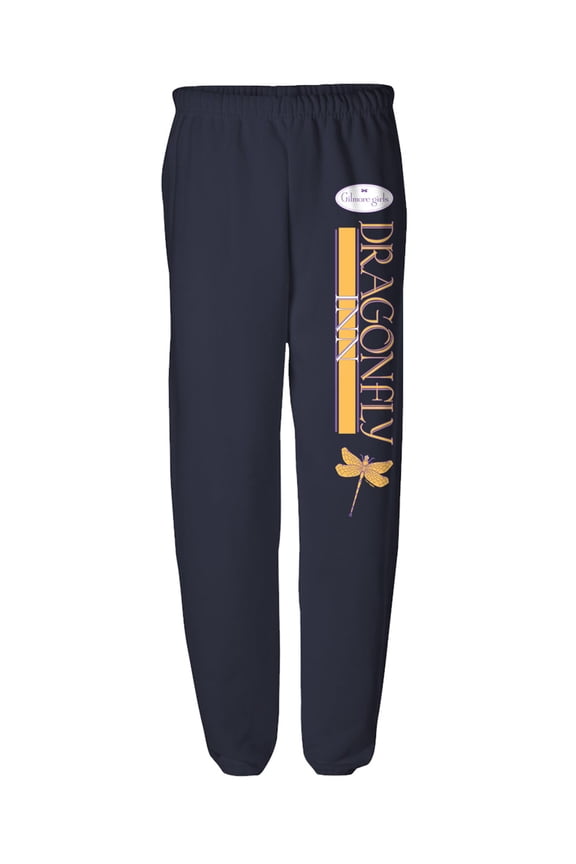Dragon Fly Inn Mens Jogger Sweatpants, Navy, 3X-Large