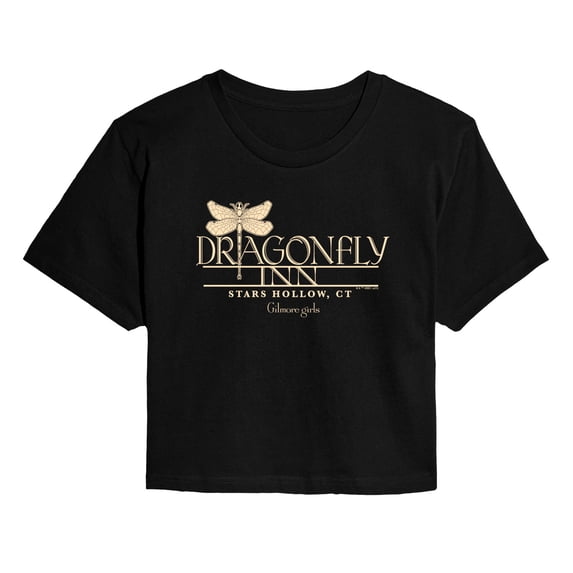 Gilmore Girls - Dragonfly Inn - Juniors Cropped Graphic T-Shirt