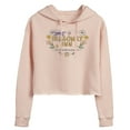 thumbnail image 1 of Gilmore Girls - Dragonfly Inn - Juniors Cropped Long Sleeve Fleece Hoodie, 1 of 4
