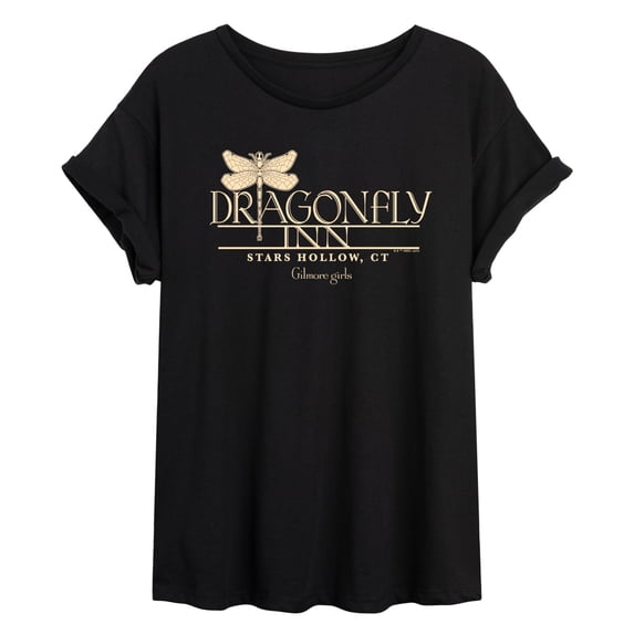 Gilmore Girls - Dragonfly Inn - Juniors Oversized Graphic T-Shirt