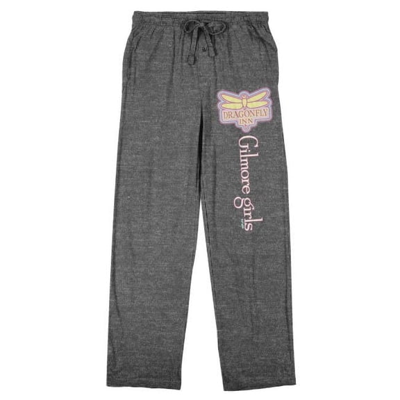 Gilmore Girls Dragonfly Inn Men's Heather Gray Sleep Pajama Pants-Small