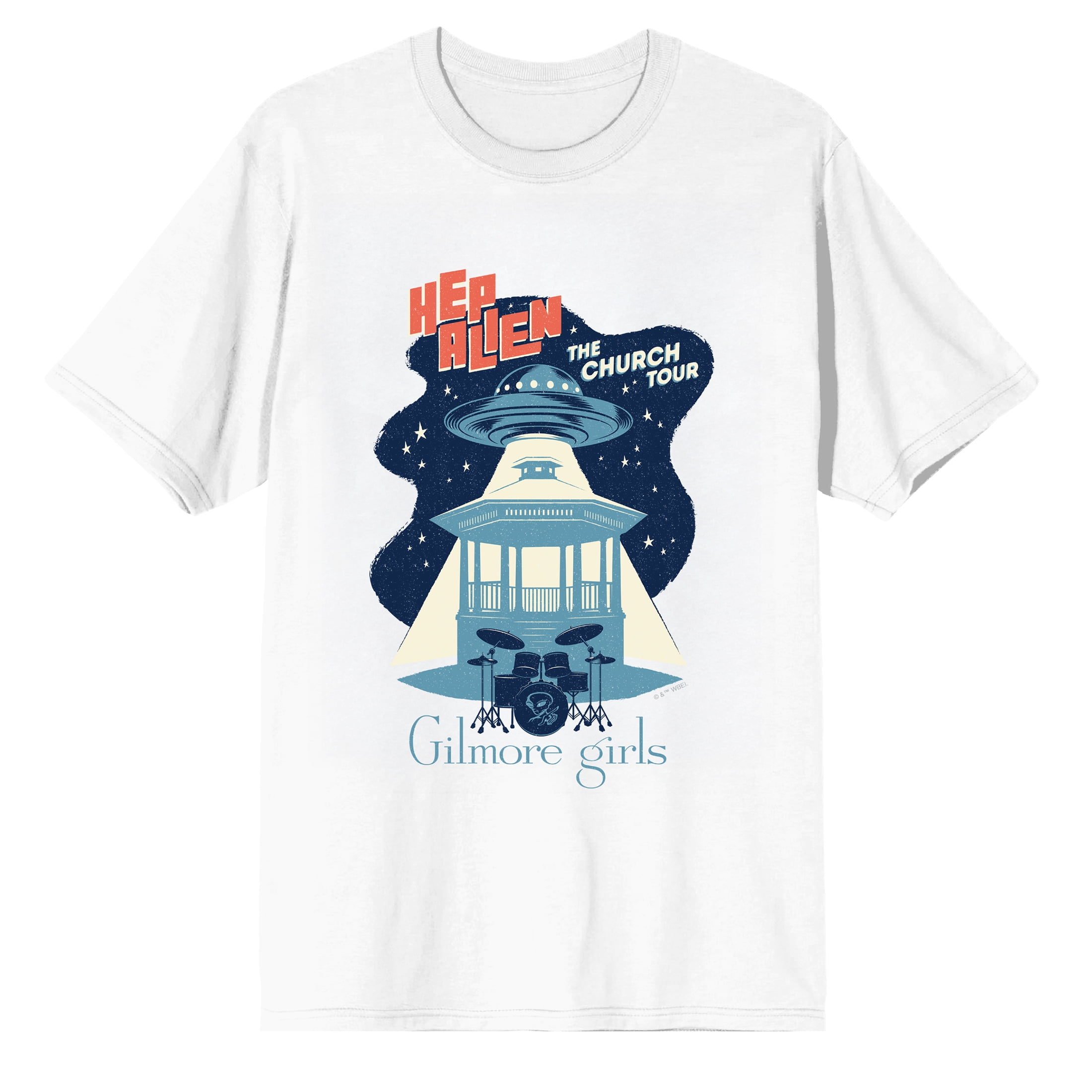 Gilmore Girls Hep Alien Church Tour Men's Graphic Tee Vintage Concert ...