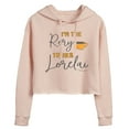 thumbnail image 1 of Gilmore Girls - I'm The Rory - Juniors Cropped Long Sleeve Fleece Hoodie, 1 of 4