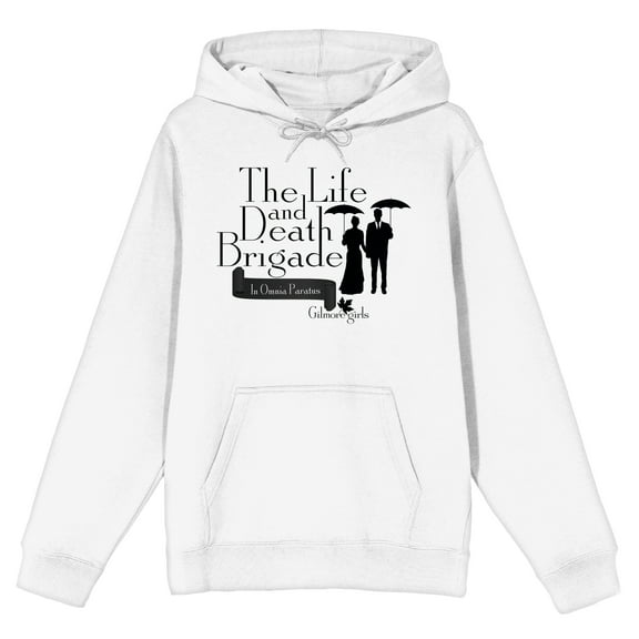 Gilmore Girls Life and Death Brigade Men's White Sweatshirt-XXL