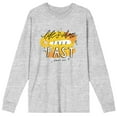 thumbnail image 1 of Gilmore Girls Life's Short Talk Fast Men's Heather Grey Long Sleeve Shirt-Large, 1 of 1