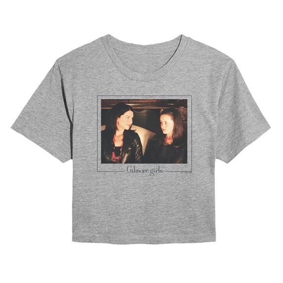 Gilmore Girls - Lorilei And Rory - Juniors Cropped Short Sleeve Graphic T-Shirt