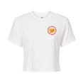 thumbnail image 1 of Gilmore Girls - Luke's Coffee Circle - Juniors Cropped Short Sleeve Graphic T-Shirt, 1 of 4