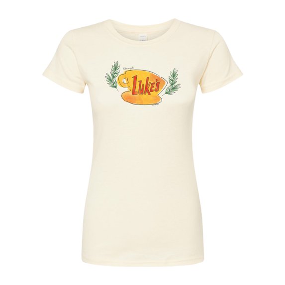 Gilmore Girls - Luke's Coffee Cup - Juniors Fitted Short Sleeve Graphic T-Shirt