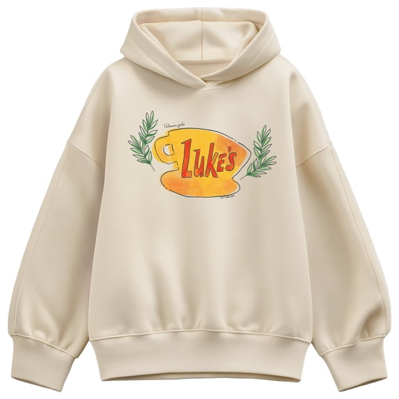 Gilmore Girls - Luke's Coffee Cup Oversized Fleece Hoodie Sweatshirt