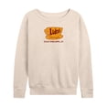 thumbnail image 1 of Gilmore Girls - Luke's Diner Lightweight French Terry Wide Neck Long Sleeve Graphic Shirt, 1 of 4
