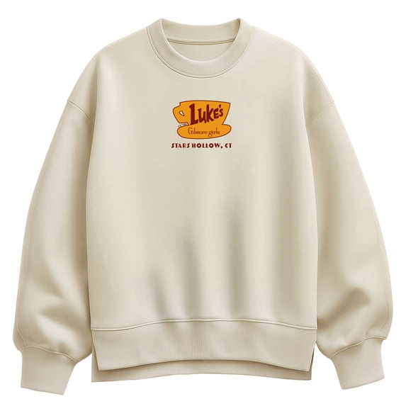 Gilmore Girls - Luke's Diner Oversized Fleece Crew Sweatshirt