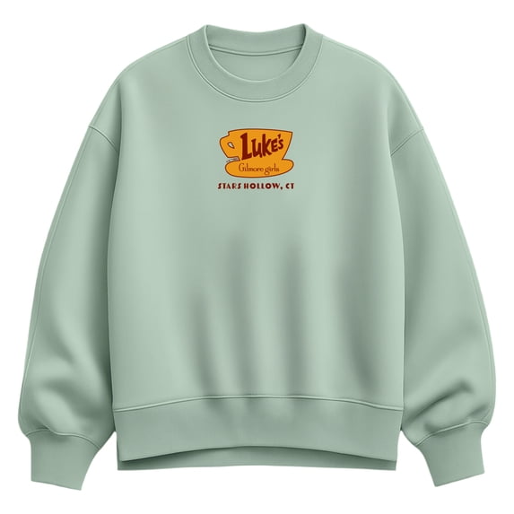 Gilmore Girls - Luke's Diner Oversized Fleece Crew Sweatshirt