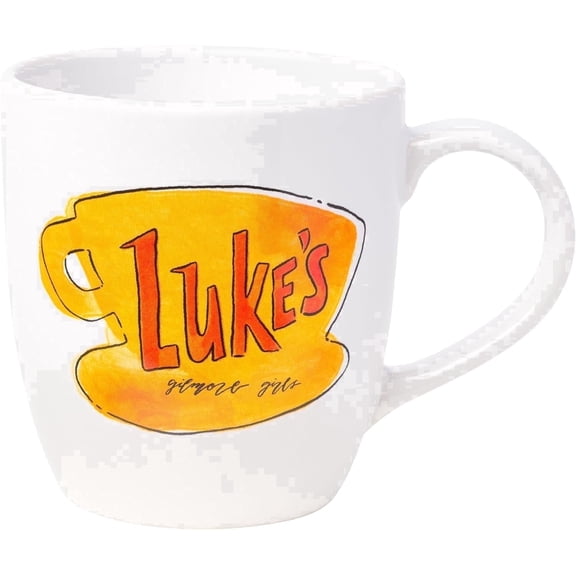 Silver Buffalo Gilmore Girls Luke's Diner Logo Ceramic Coffee Mug, 18 Ounces