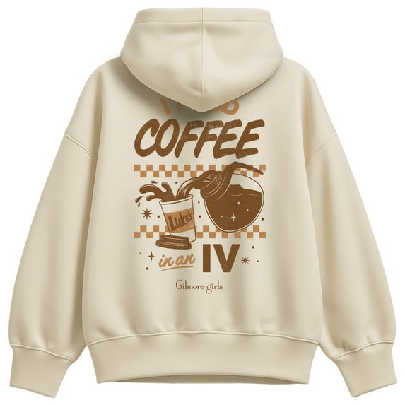 Gilmore Girls - Lukes Coffee In An IV - Oversized Fleece Hoodie Sweatshirt